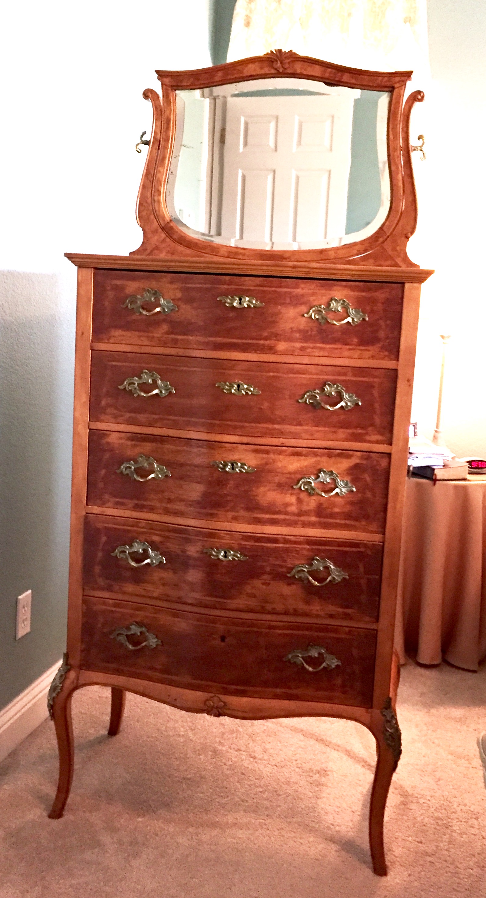 Birdseye maple dresser InstAppraisal